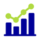 Financial graph icon